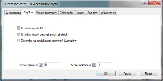 Po instalacji, należy uruchomić program mforex Trader. W okienku Nawigator wybieramy Wskaźniki i tam szukamy TC.