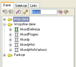 Parametry raportu. Parametry raportu mogą zawierać: parametry typu Tekst parametry typu Liczba parametry typu Data parametry typu Prawda/Fałsz parametry typu Zestaw danych Moje dane.