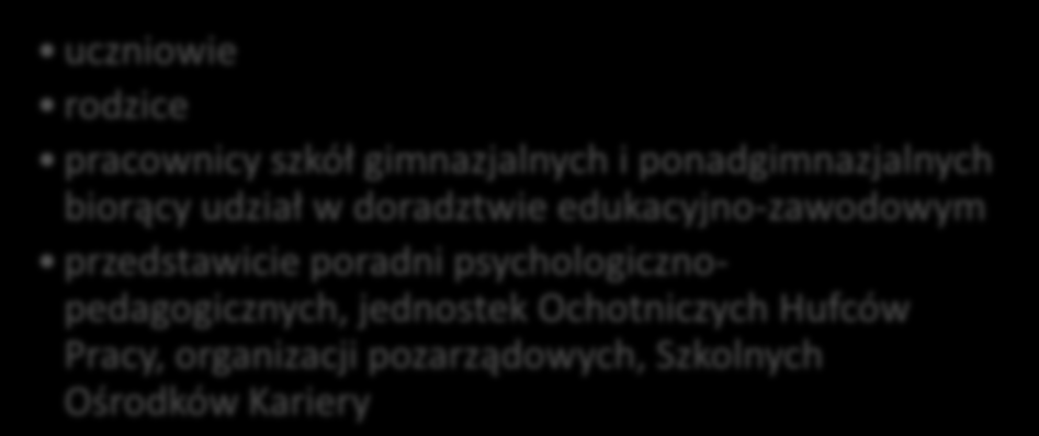 Metodologia badania Techniki zbierania danych Wywiady bezpośrednie przy użyciu komputera (CAPI) - 446 Indywidualne wywiady pogłębione (IDI) - 225 Badane podmioty uczniowie rodzice pracownicy szkół