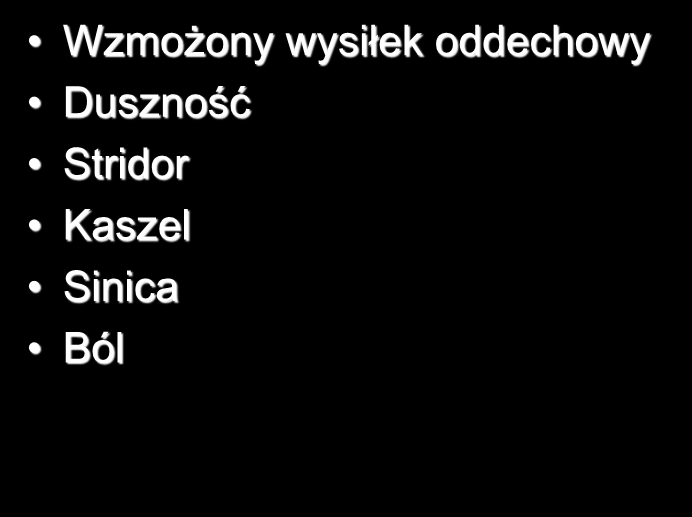 Symptomatologia Wzmożony wysiłek