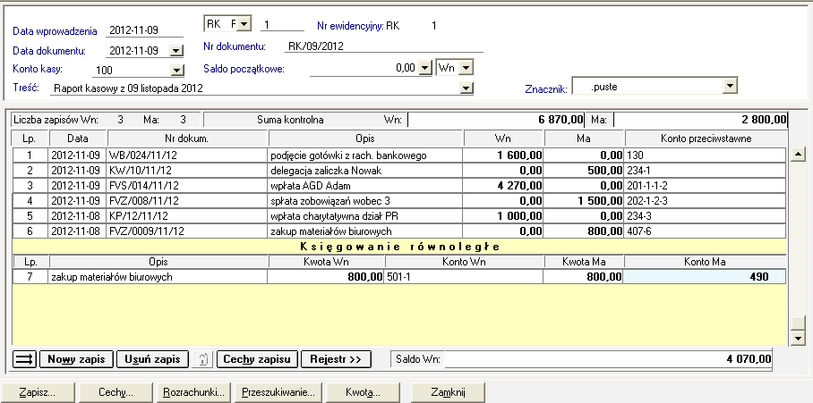 Podręcznik użytkownika Sage Symfonia Finanse i Księgowość 174 Dokument eksportowy (DEX) Rys.