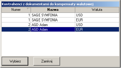 Podręcznik użytkownika Sage Symfonia Finanse i Księgowość 254 Dla wyróżnienia kompensat wśród ewidencjonowanych dokumentów możesz zdefiniować własny, oddzielny typ dokumentu dla kompensaty (np.