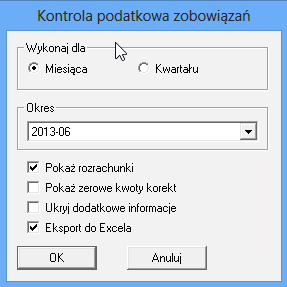 Podręcznik użytkownika Sage Symfonia Finanse i Księgowość 332 Kontrola podatkowa należności - VAT należny Raport prezentuje wszystkie należności, które powinny być skorygowane w wybranym okresie