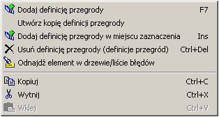 Edycja danych W analogiczny sposób jak dla paska narzędzi, można zmieniać położenie schowka programu na ekranie, a także zmieniać jego rozmiar. Więcej informacji na temat schowka zawiera rozdział 6.1.