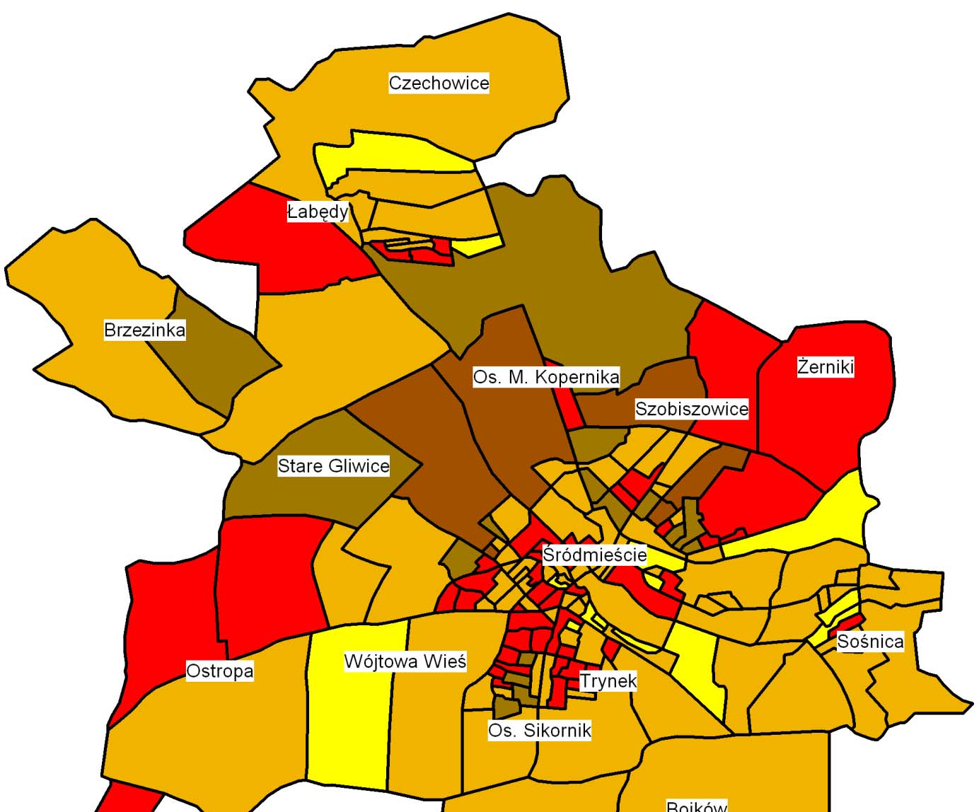 Procesy i struktury demograficzno-społeczne na obszarze województwa śląskiego w latach 1988-2008 89 Ryc. 2.