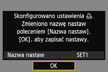 Używanie trybu infrastruktury do nawiązania połączenia 3 Zapisz ustawienia.