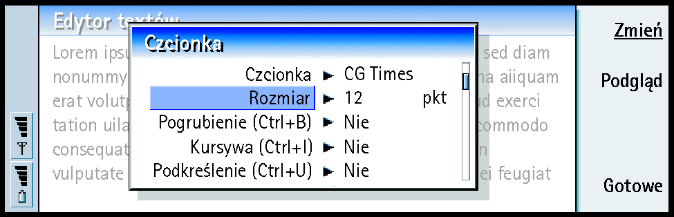 206 Aplikacja 'Biuro' Wskazówka: Do wycinania, kopiowania i wklejania tekstów stosuj skróty klawiszowe schowka Ctrl + x, Ctrl + c i Ctrl + v.