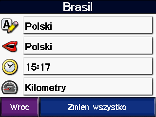 Dostosowywanie urządzenia zūmo Przywróć przywrócenie domyślnych ustawień mapy. Zmiana ustawień systemowych Dotknij kolejno opcji > System. Tryb GPS włączenie lub wyłączenie funkcji GPS i WAAS/EGNOS.