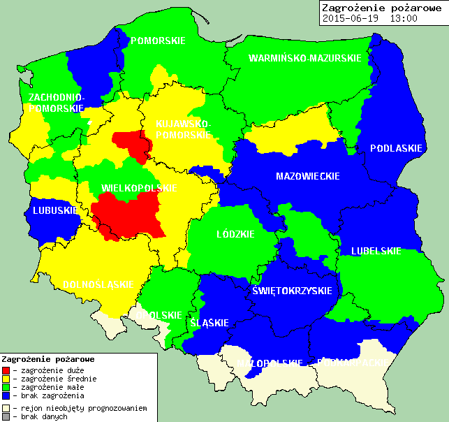 ZAGROŻENIA ŚRODOWISKA Wyniki pomiarów zanieczyszczeń powietrza za minioną dobę [w µg/m 3 ] na automatycznych stacjach WIOŚ w Warszawie