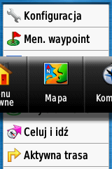 3 Podaj dystans. 4 Wybierz Gotowe. Ustawianie alarmu wody głębokiej lub wody płytkiej 1 W menu głównym wybierz kolejno Konfiguracja > Morskie > Ustaw. alarmu morskiego. 2 Wybierz Woda płytka > Wł.