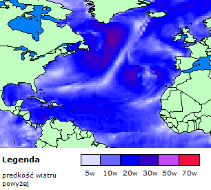 ZAŁĄCZNIK E WARUNKI METEOROLOGICZNE DLA BADANYCH OKRESÓW CZASU W punkcie tym przedstawiono krótką charakterystykę modelowanych warunków meteorologicznych, panujących w północnej części Oceanu