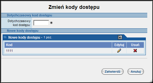 Po wysłaniu zapytania o aktualizację danych zmienia się status zabezpieczenia na Oczekiwanie na odpowiedź.