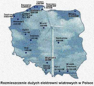 Najlepsze s wobszarzemi dzy Helem ałeb., gdzie rednia roczna pr dko wiatru zbli a si do warto ci 6 m/s.