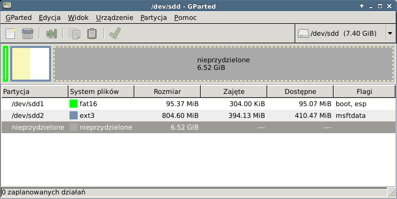 w powłoce systemu operacyjnego Debian w komputerze laboratoryjnym (jako root) 1 # zarówno zaraz po nagraniu minimalnego obrazu na kartę SD, 2 # jak i na końcu, proszę sprawdzić poprawność systemu