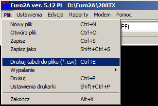 7. Otrzymujemy wybrany raport Instrukcja użytkowania i programowania Euro 100T/200TX Zapis raportów fiskalnych 1.