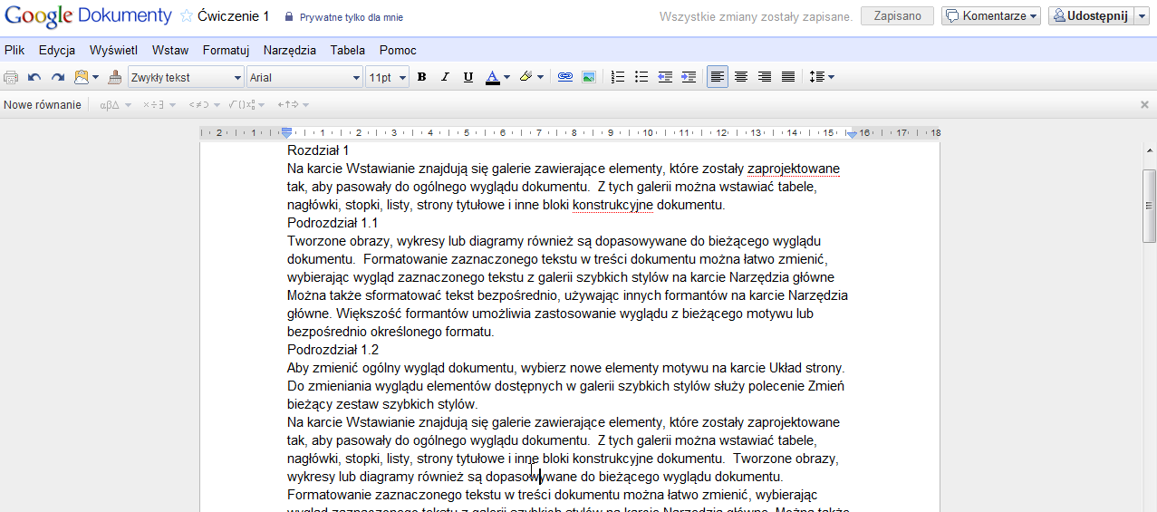 GoogleDocs dr inż.