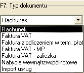 Rozliczanie zakupów Na kaŝdym dokumencie zakupu znajduje się data rozliczenia VAT dla dokumentu jako całości (zob. Rys. 89, pole Termin odliczenia VAT:).