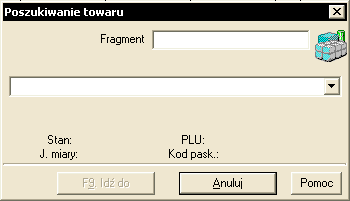 Rys. 141. Okno Zakupy i sprzedaŝ wybranych towarów 9. Przydatne wskazówki Szybkie wyszukiwanie towarów/usług w kartotece W większości przypadków w kartotece 7.