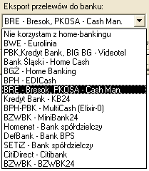 NaleŜy następnie wybrać (podświetlić) odpowiedni dokument z listy i zatwierdzić wybór przyciskiem [F9. Zapamiętaj]. W oknie Informacje o przelewie (zob. Rys.