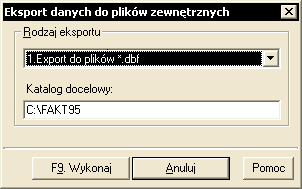 UWAGA! Odtworzenie danych spowoduje całkowite usunięcie danych dotyczących aktualnie aktywnej firmy i zastąpienie ich danymi umieszczonymi w pliku archiwum.