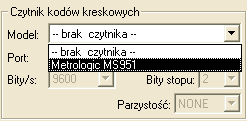 Sekcja Kasa/Drukarka fiskalna Po podłączeniu urządzenia fiskalnego do komputera z listy rozwijanej (zob. Rys.