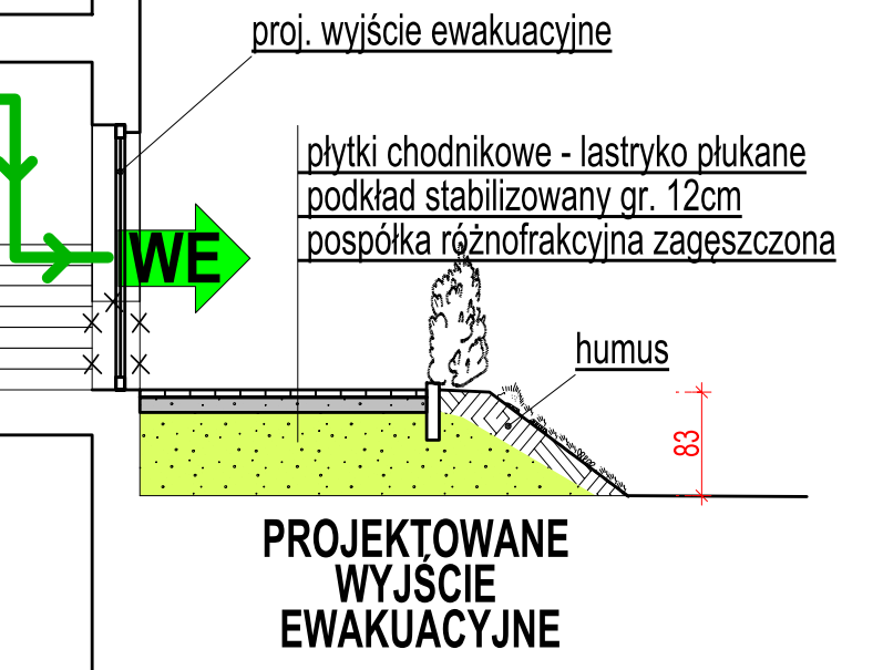 technicznych jakim powinny odpowiadać drogi publiczne i ich usytuowanie). wyciąg z rys A-01 wyciąg z rys A-07 wyciąg z rys.