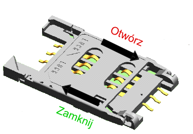 Pierwsze uruchomienie ❶ Podłącz antenę GSM. ❷ ❸ Przygotuj kartę SIM w standardzie mini SIM oraz ustaw PIN: Umieść kartę w gnieździe i zamknij zatrzask.