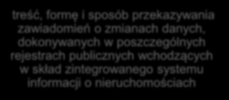 Podstawa prawna Rozporządzenie Rady Ministrów z dnia 17 stycznia 2013 r. w sprawie zintegrowanego systemu informacji o nieruchomościach (Dz. U. 2013, poz.