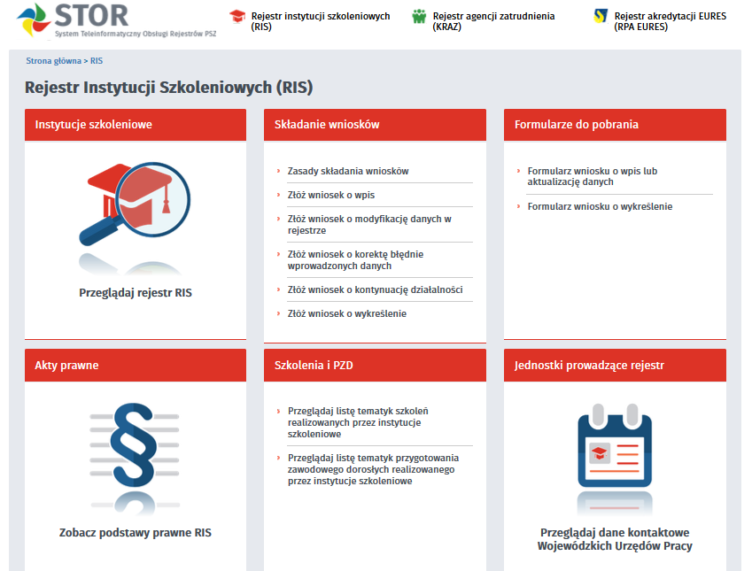 Rejestr Instytucji Szkoleniowych - charakterystyke zaplecza dydaktycznego i kadry, - orientacyjne ceny kursów, - posiadane doswiadczenie w szkoleniu bezrobotnych i przygotowaniu zawodowym doroslych.