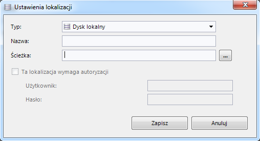 Lokalizacje Zakładka Lokalizacje ułatwia zarządzanie miejscami docelowymi wykorzystywanymi w czasie wykonywania zadań.