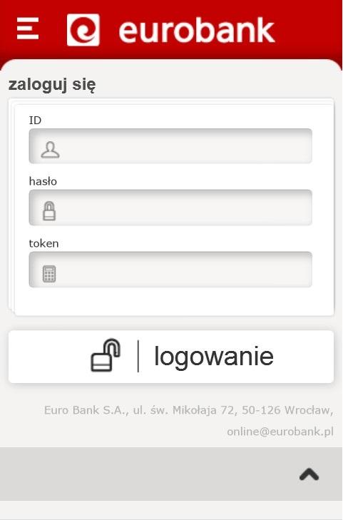 Możesz także logować się bezpośrednio ze strony https://online.eurobank.pl/ (lub https://online.eurobank.pl/ - na urządzeniach mobilnych).