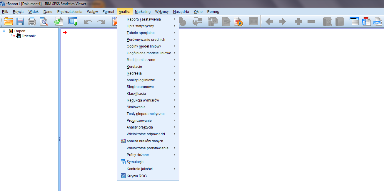 IBM SPSS Statistics IBM SPSS Statistics to łatwe w użyciu, polskojęzyczne oprogramowanie służące do analizy danych i analizy predykcyjnej przeznaczone dla użytkowników biznesowych, analityków i