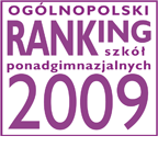 Aktualności Ogólnopolski Rankingu Szkół Ponadgimnazjalnych jest układany na podstawie wzoru matematycznego biorącego pod uwagę liczbę laureatów i finalistów olimpiad przedmiotowych oraz liczbę