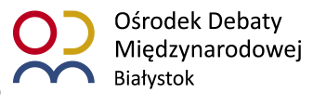 REGIONALNY OŚRODEK DEBATY MIĘDZYNARODOWEJ pon.: godz. 10.00-18.00, wt. - pt.: godz. 8.00-16.00 UL.