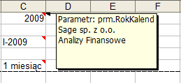 2 16 Podręcznik użytkownika Analizy Finansowe Pokaż okno po wybraniu w/w komórek Zaznaczenie tego pola wyboru powoduje automatyczne otwarcie okna Parametry do przeliczenia arkusza lata obrachunkowe