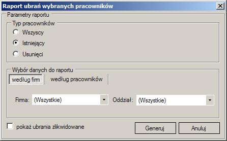 Alfa-Net Communication. System Ozon v. 1.0. Podręcznik uŝytkownika str. 33 Rozdział 5:Raporty W pasku narzędzi dostępne są następujące opcje: Zapis raportu do pliku (obsługiwany format to *.