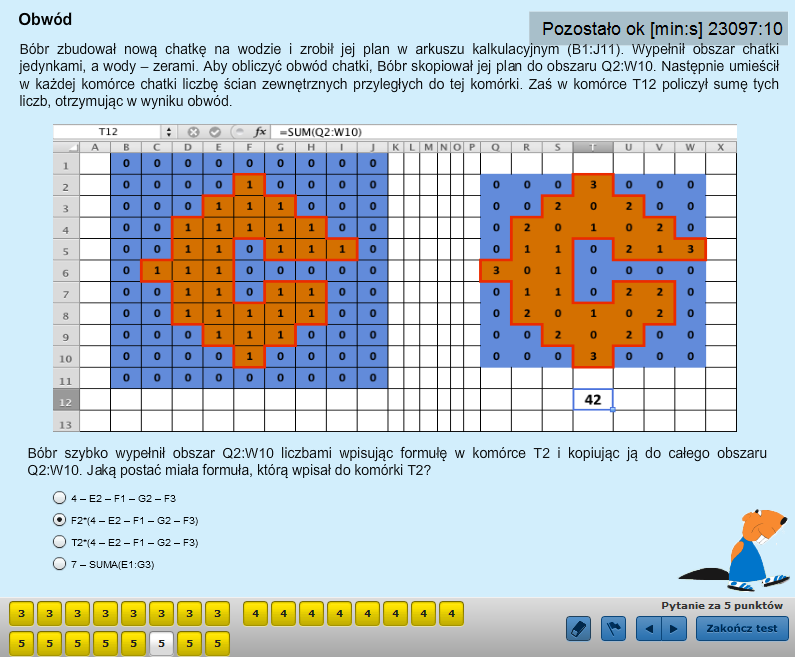 24 Poprawna formuła ma postać: =F2*(4 E2 F1 G2 F3) Liczba, która znajduje się w komórce (F2) jest mnożona przez liczbę