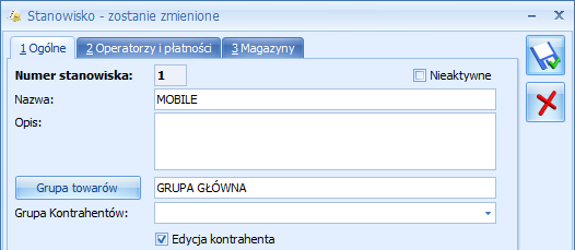 3 Współpraca Comarch ERP Optima z Comarch ERP Mobile Sprzedaż 3.1 Konfiguracja współpracy z urządzeniem mobilnym W programie utworzono nowy rodzaj magazynu o typie mobilny.