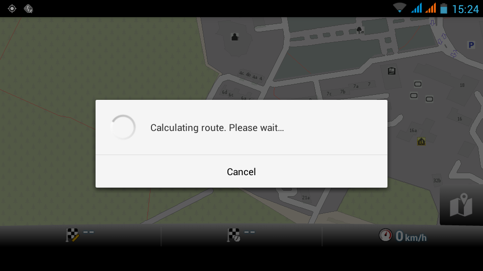 Here we can decide if entered point is departure, waypoint or destination.