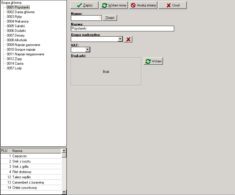 3.2. Grupy artykułów Wszystkie artykuły, które wprowadzamy do bazy danych należy przydzielić do grup artykułów. W ten sposób w bazie danych np.