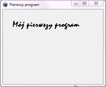 uruchamiając go ze środowiska zintegrowanego. W tym celu wybieramy przycisk Uruchom ( ) z paska narzędzi.