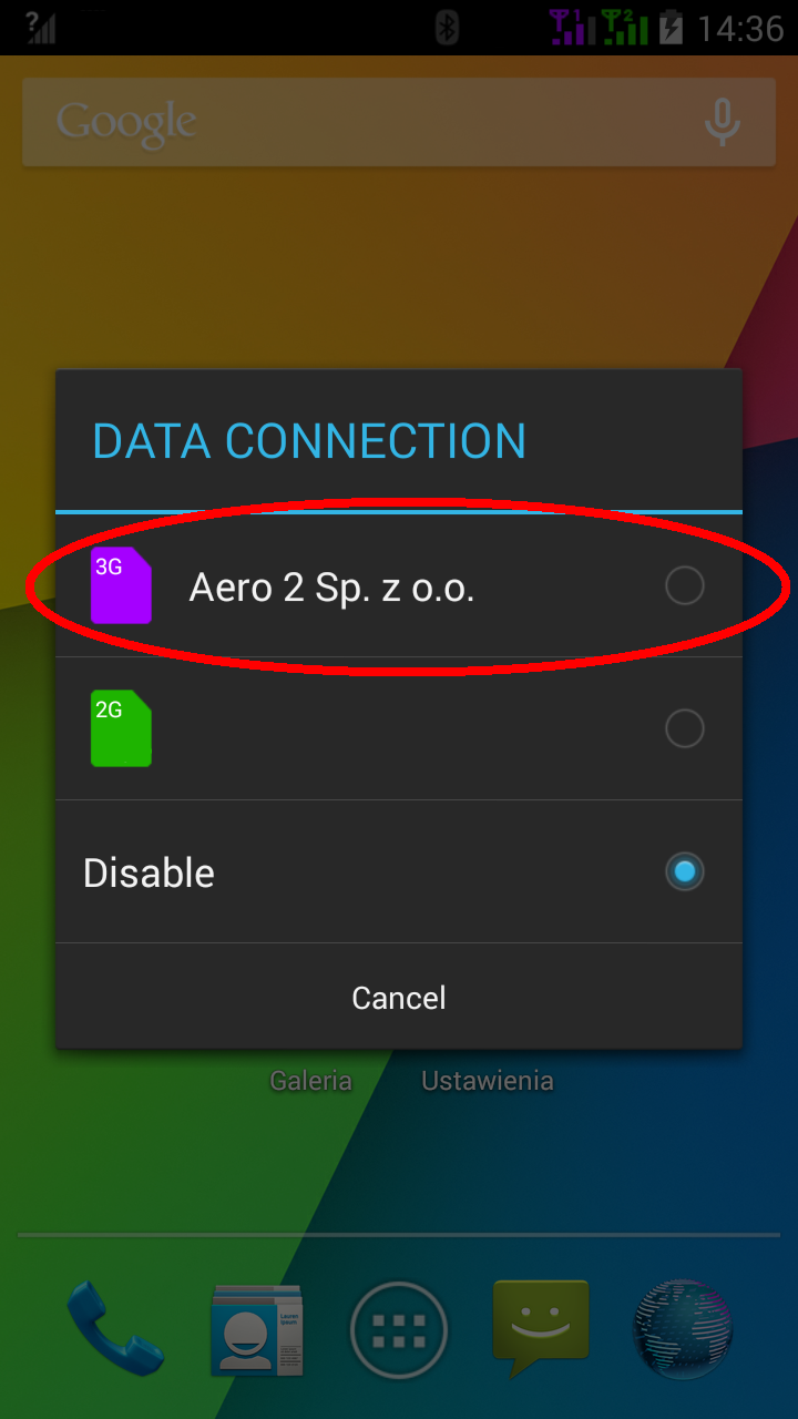 Otwórz przeglądarkę internetową. Powinieneś zostać automatycznie przeniesiony do strony logowania do Usługi Bezpłatnego Dostępu do Internetu Aero2.