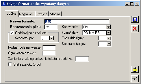 [Zmień] umoŝliwia zmianę danych formatu przelewu. [Usuń] usuwa zaznaczony przelew z listy. 1.25