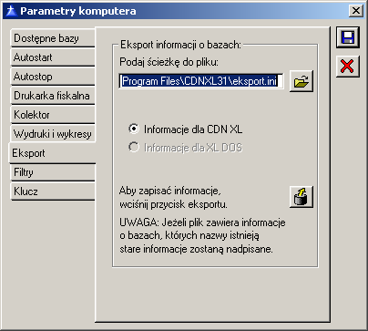 Rys. 1.156 Parametry komputera, zakładka: Eksport. 1.29.