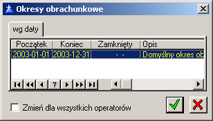 Aby dokonać zmiany daty systemowej, naleŝy: nacisnąć przycisk: [Wybierz datę] i wybrać z wyświetlonego kalendarza konkretną datę lub wybrać datę przez uŝycie przycisków:, nacisnąć przycisk: