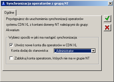 zintegrowanego z NT, który decyduje o ustawieniu logowania zintegrowanego.