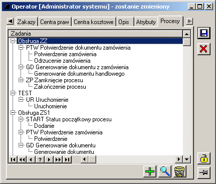 1.7.2.6 Operator, zakładka: Opis Zakładka słuŝy wprowadzeniu opisu dla operatora. 1.7.2.7 Operator, zakładka: Atrybuty Na zakładce moŝna przypisać atrybuty do konkretnego centrum.