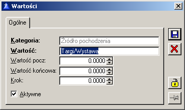 [Zakończ] - zamyka okno. 1.18.1 Kategoria Okno słuŝy wprowadzeniu nowej kategorii do słownika kategorii. Aby otworzyć okno, naleŝy nacisnąć przycisk: [Dodawanie kategorii].