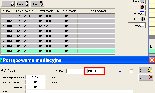 19. Środki wychowawcze nieprawidłowe artykuły Poprawione zostały nazwy niektórych artykułów wymienionych w zakładce śr. wychow. w oknie strony. 20.