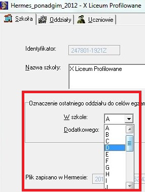 Metoda 2. Wykorzystaj funkcję Automatyczna numeracja uczniów w oddziałach. Funkcja ta jest dostępna po otwarciu okna zawierającego Opcje (patrz ilustracja poniżej).